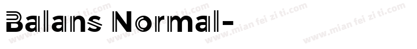 Balans Normal字体转换